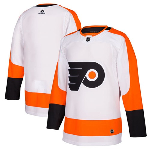Adidas Flyers Blank White Road Authentic Stitched NHL Jersey